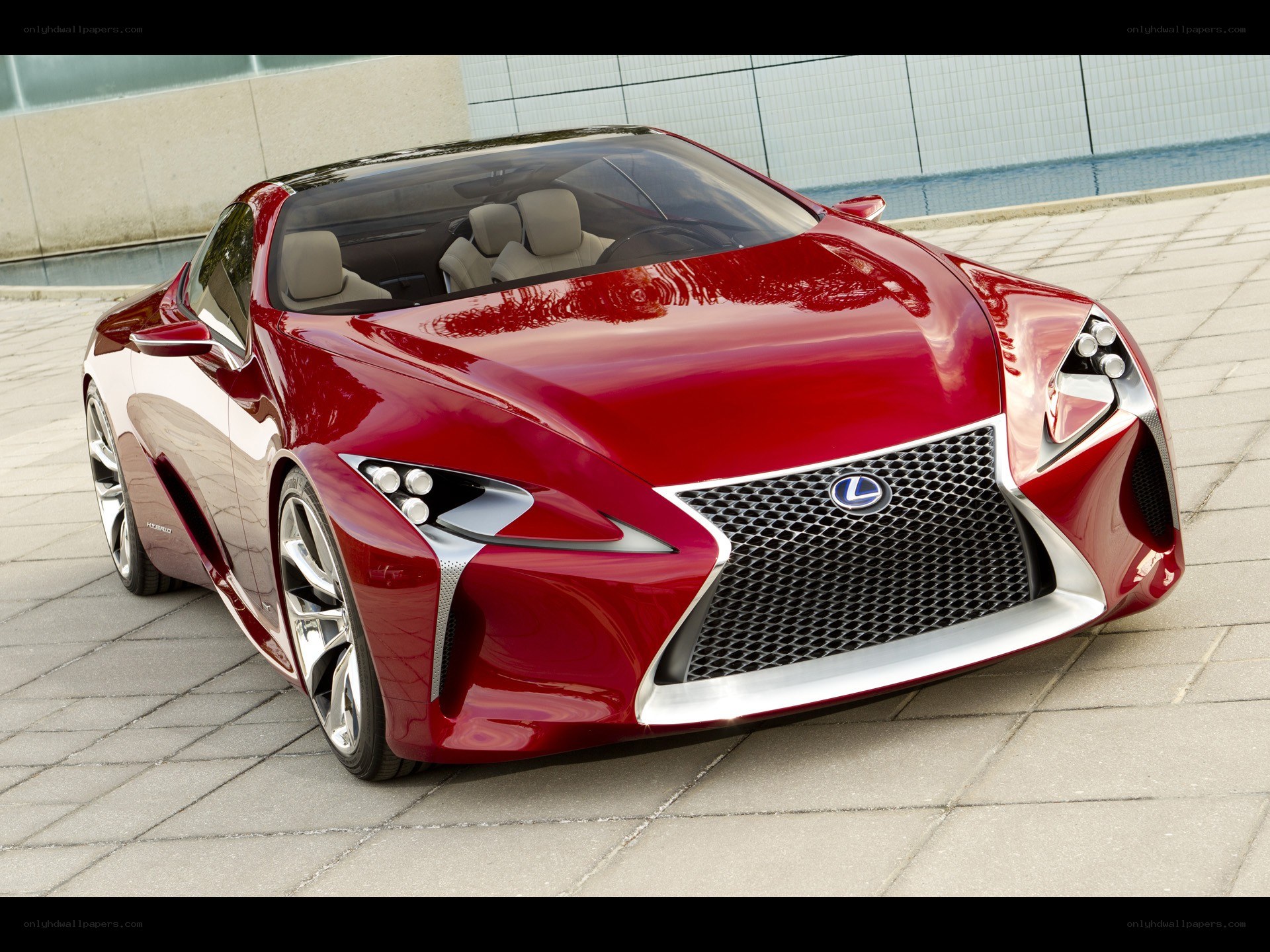 Red Lexus LF-LC Concept