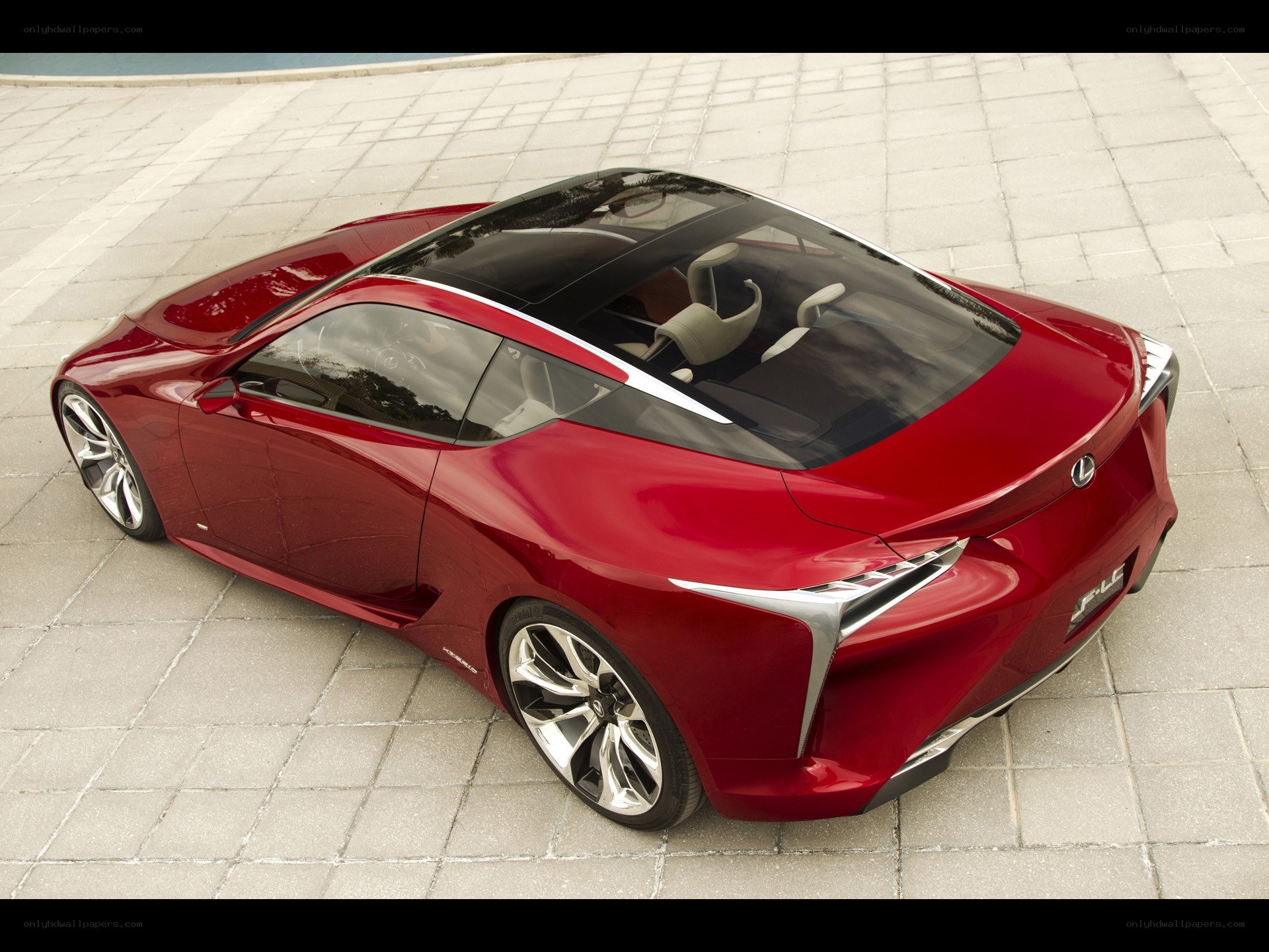 Red Lexus LF-LC Concept