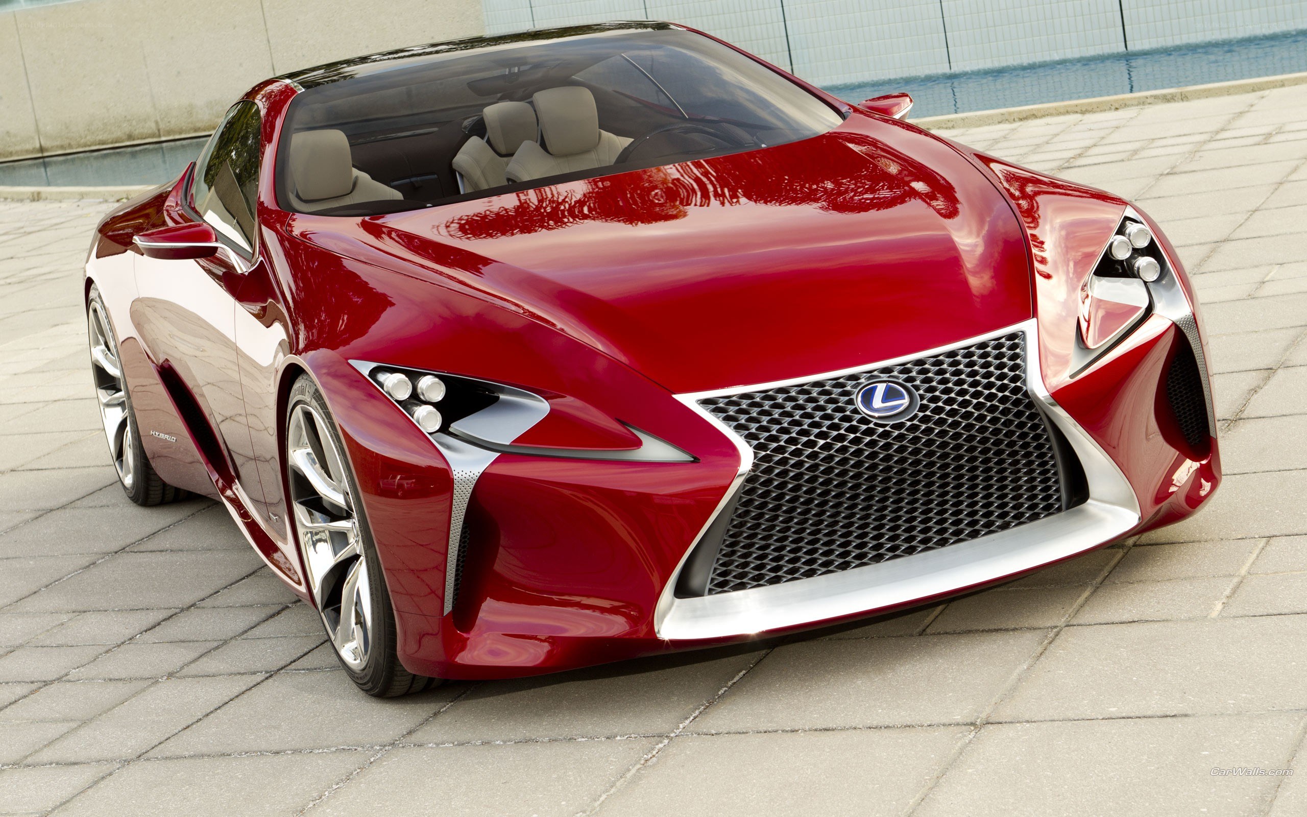 Red Lexus LF-LC Concept