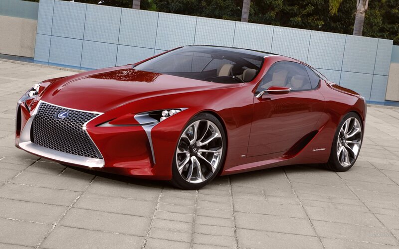 Red Lexus LF-LC Concept