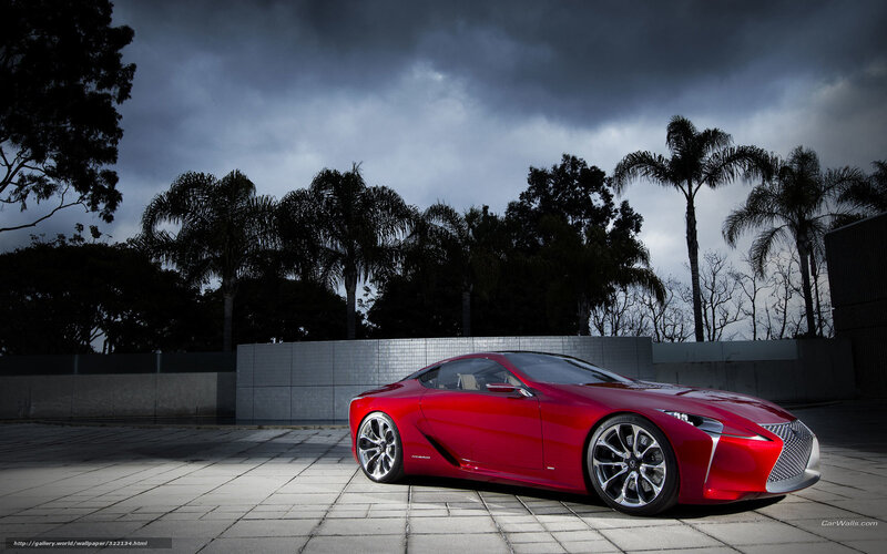 Red Lexus LF-LC Concept