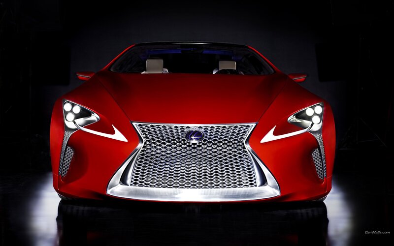 Red Lexus LF-LC Concept