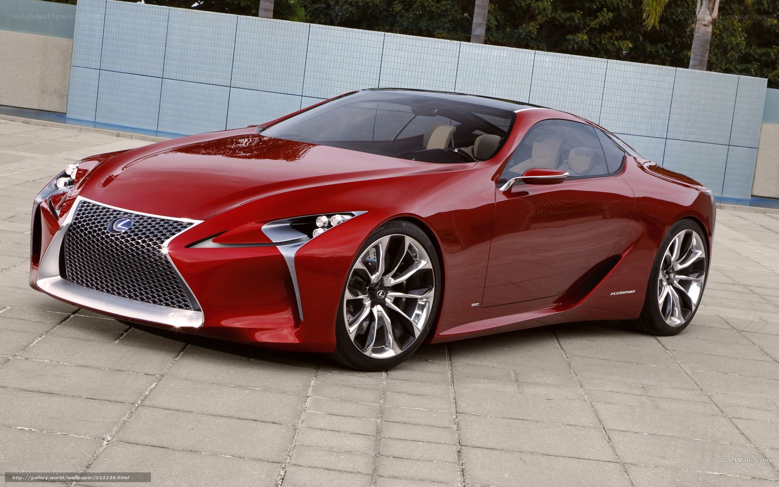 Red Lexus LF-LC Concept