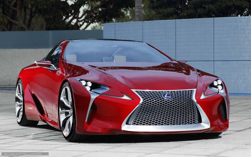 Red Lexus LF-LC Concept