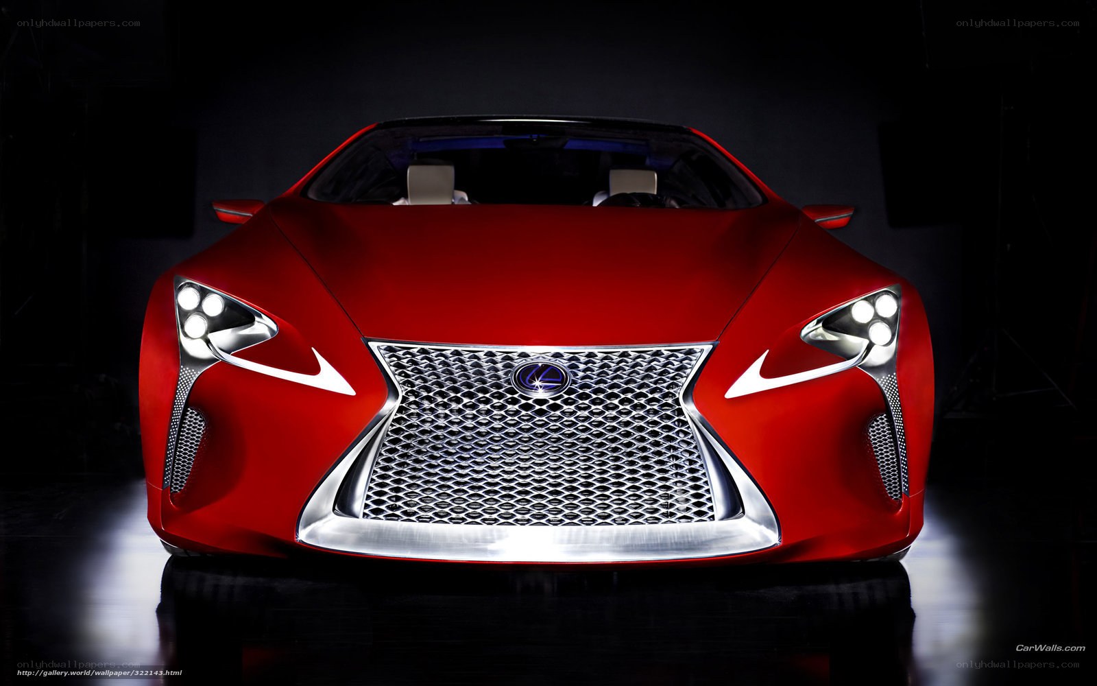 Red Lexus LF-LC Concept