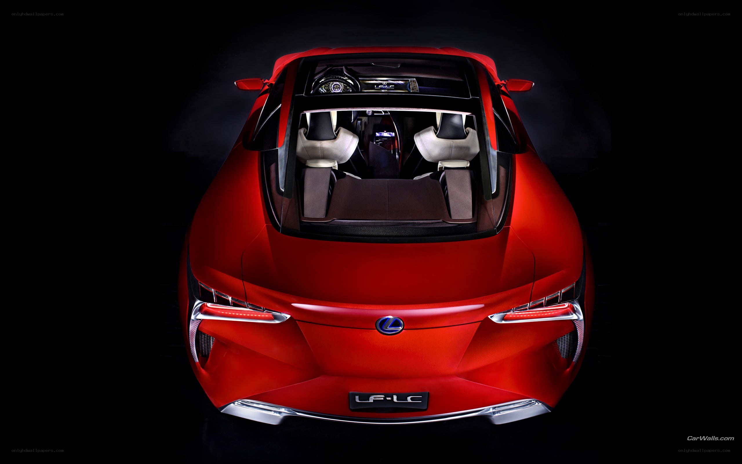 Red Lexus LF-LC concept car
