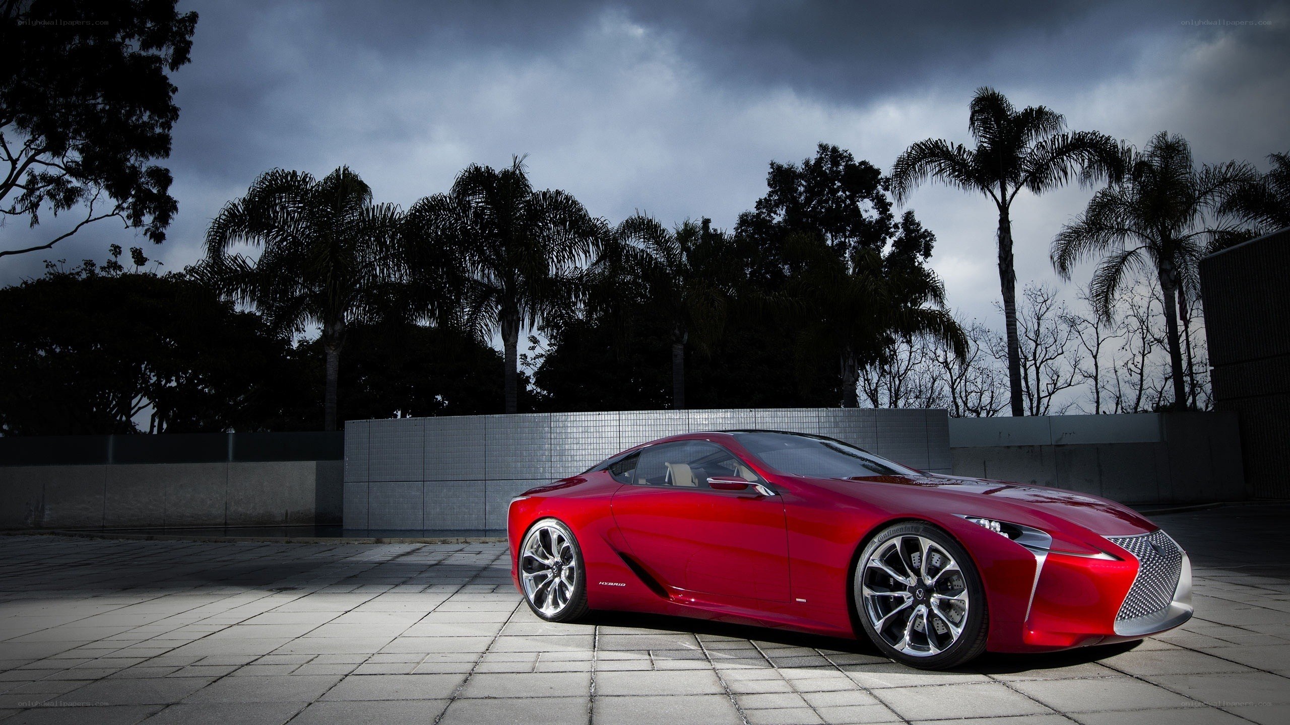 Red Lexus LF-LC Concept car