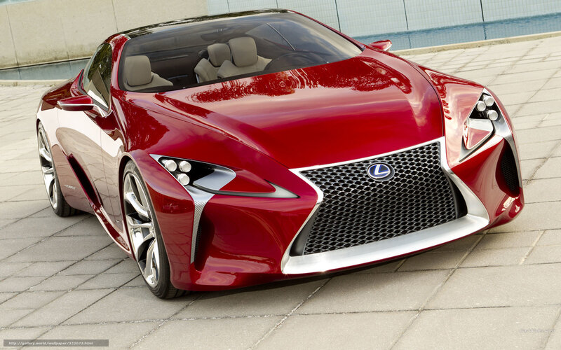 Red Lexus LF-LC Concept
