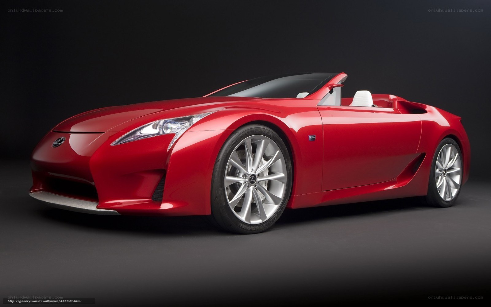 Red Lexus LFA Convertible