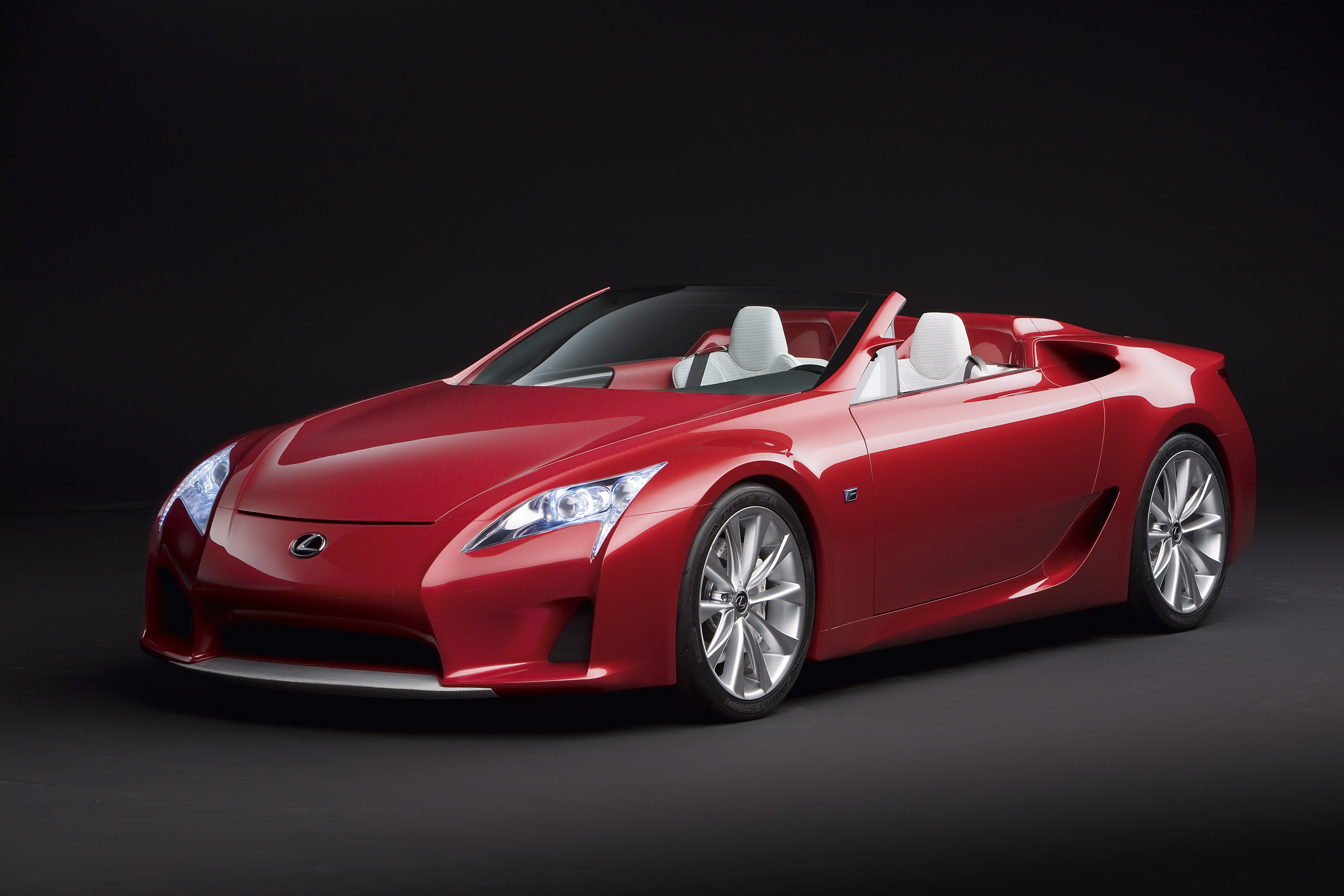 Red Lexus LFA Convertible