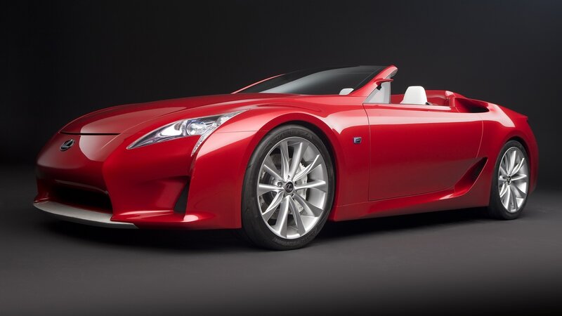 Red Lexus LFA Convertible Concept