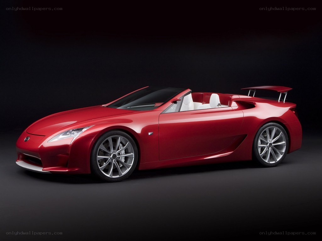 Red Lexus LFA Convertible Concept