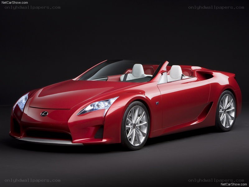 Red Lexus LFA Convertible Concept