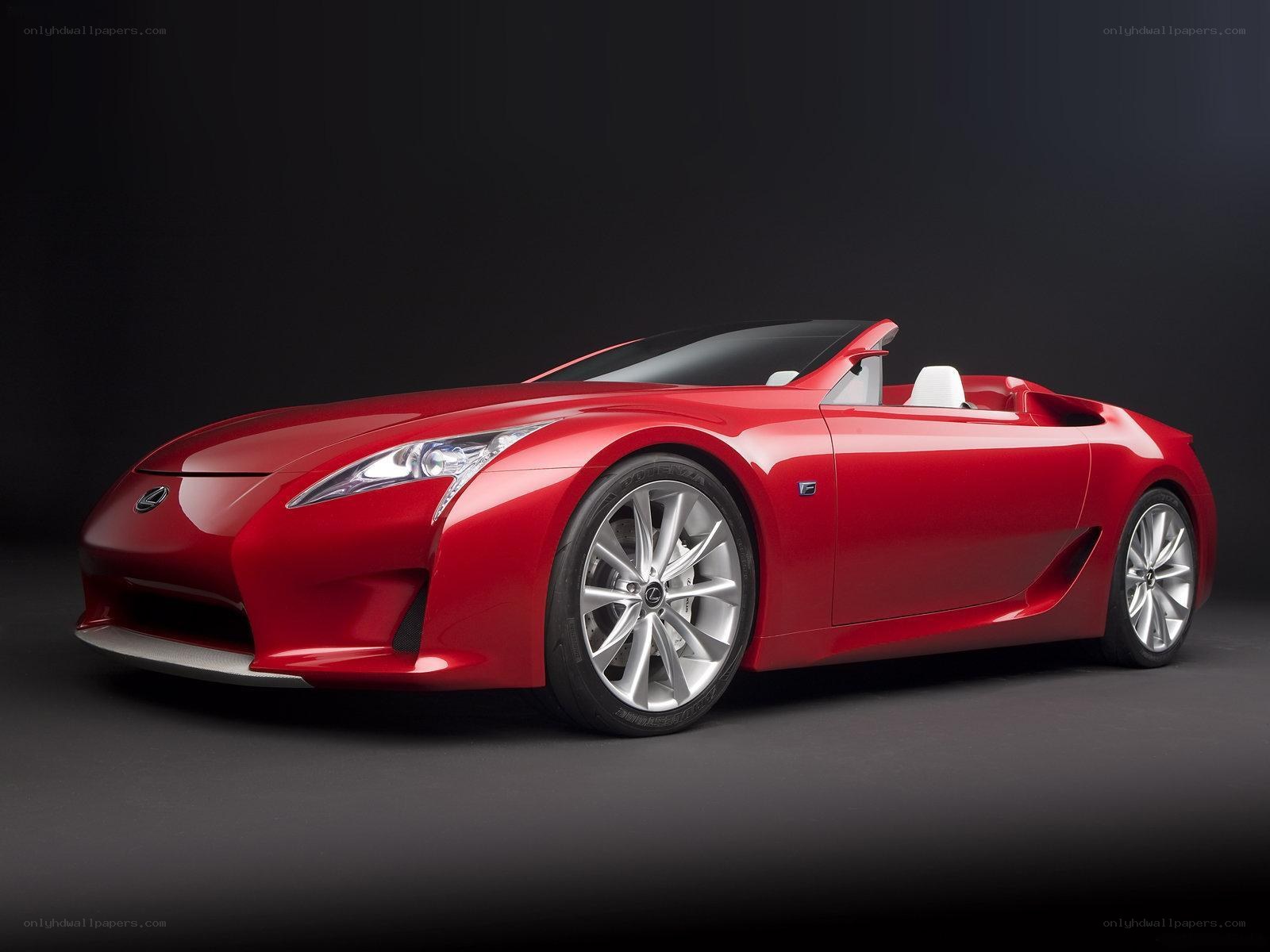 Red Lexus LFA Convertible Concept