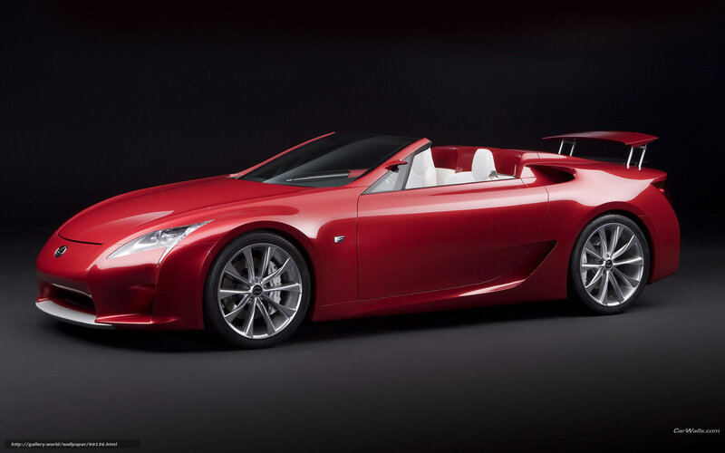 Red Lexus LFA Convertible Concept