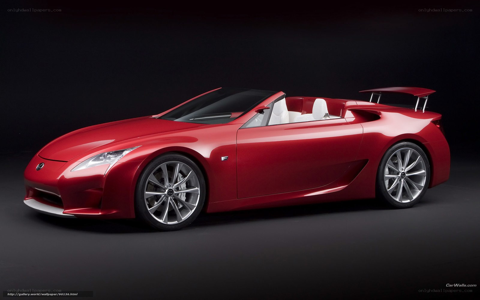Red Lexus LFA Convertible Concept