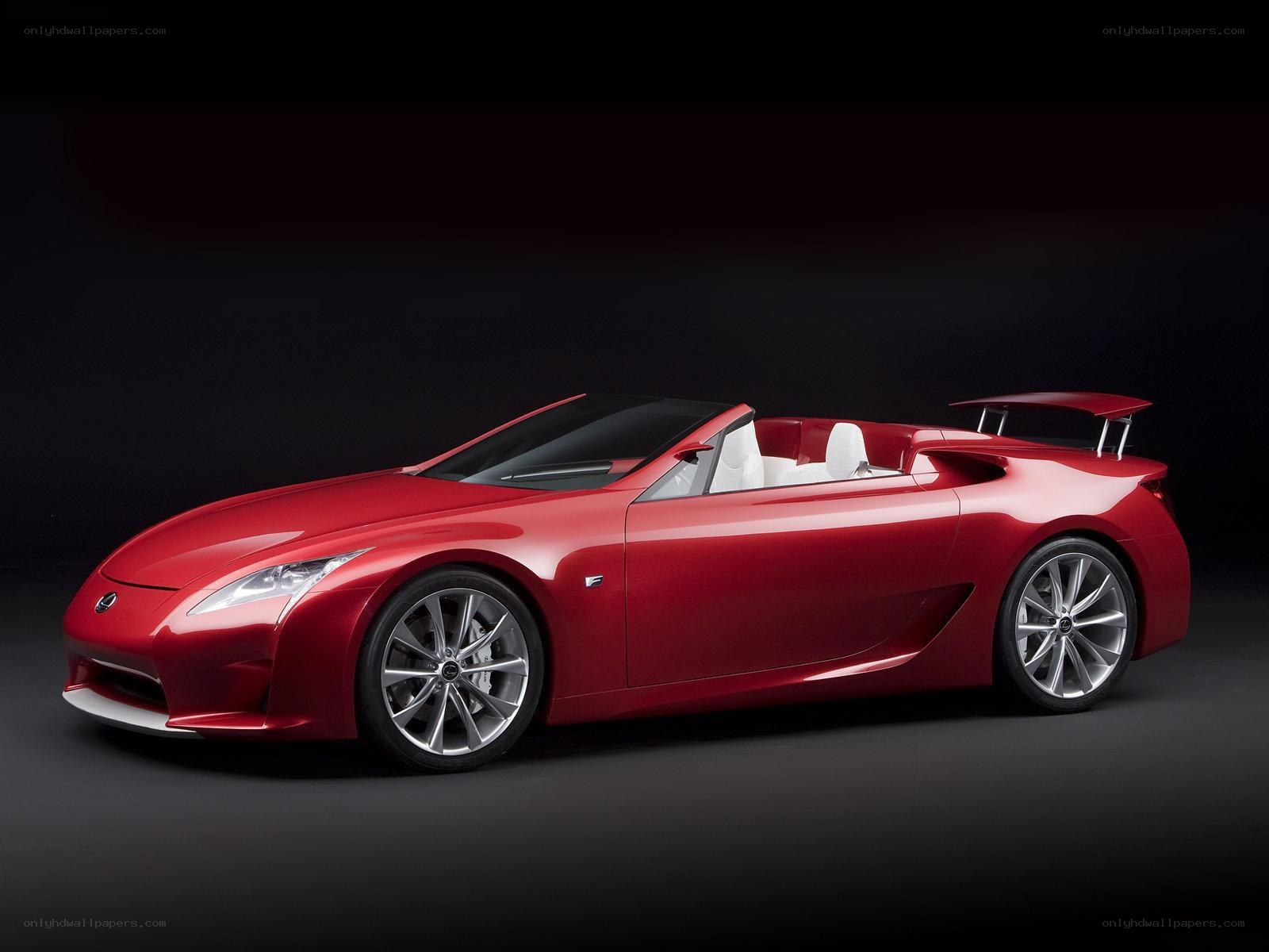 Red Lexus LFA Roadster Concept