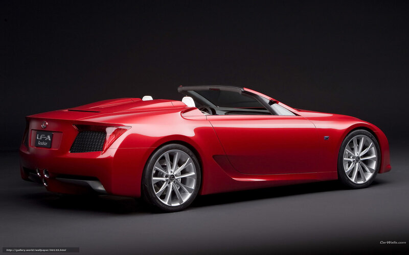 Red Lexus LFA Roadster