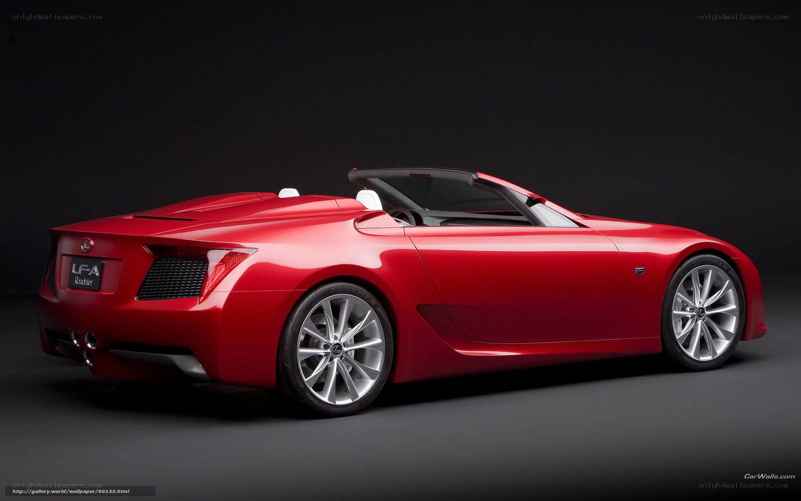 Red Lexus LFA Roadster