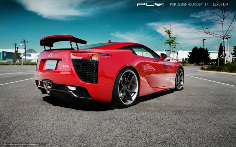 red lexus lfa sports car