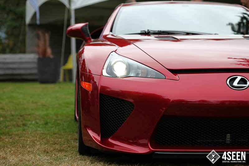 Red Lexus Lfa Sports Car — Calm