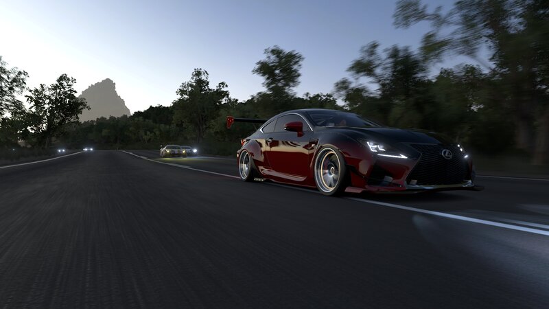 Red Lexus Race Car