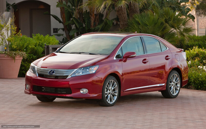 Red Lexus Sedan — Calm, Afternoon