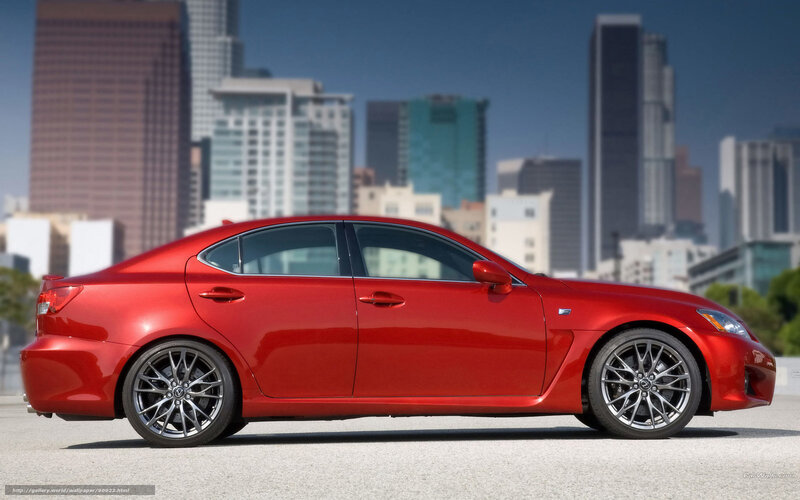 Red Lexus Sedan — Urban