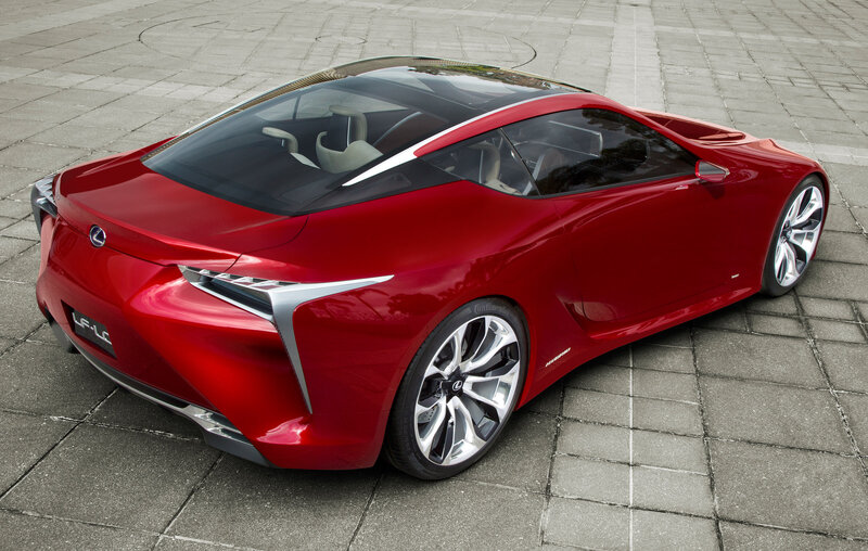 Red Lexus Sports Car — Modern