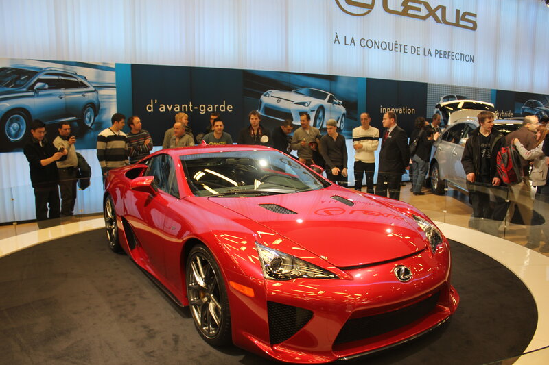 Red Lexus Sports Car — Showroom