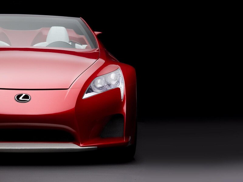 Red Lexus sports car