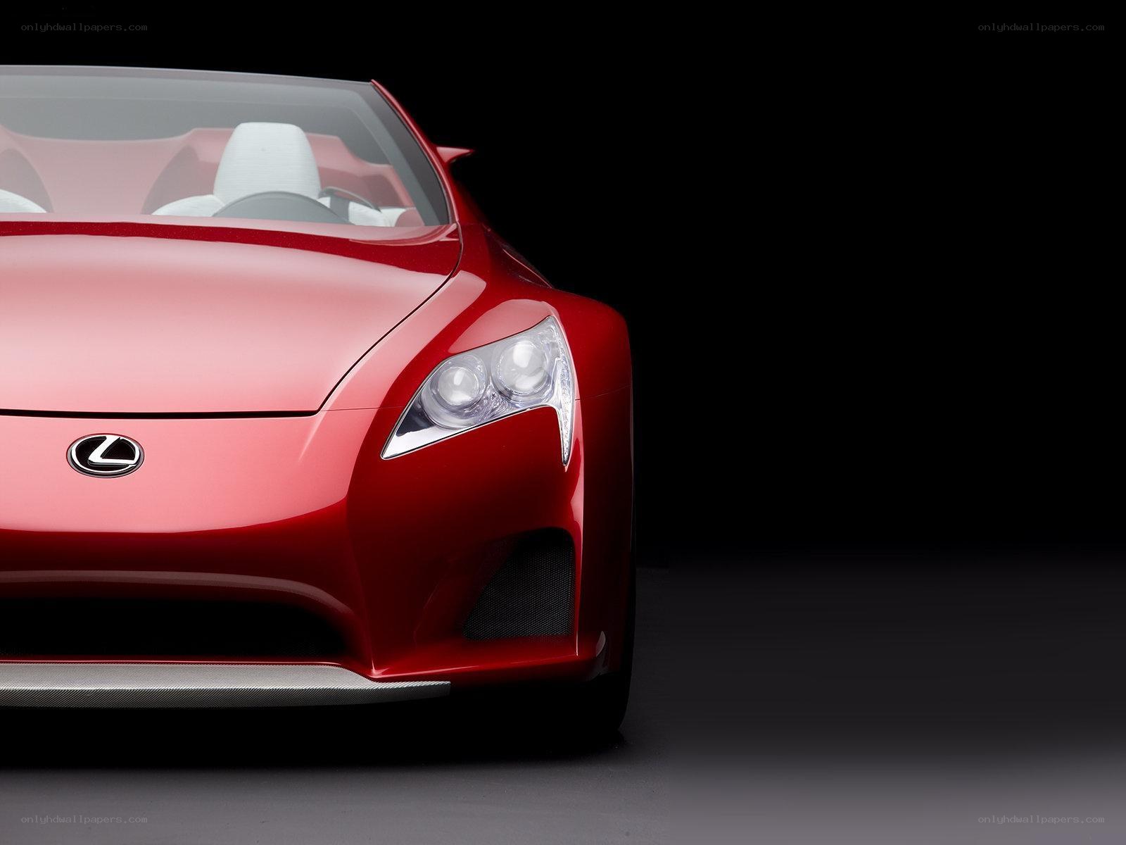 Red Lexus sports car