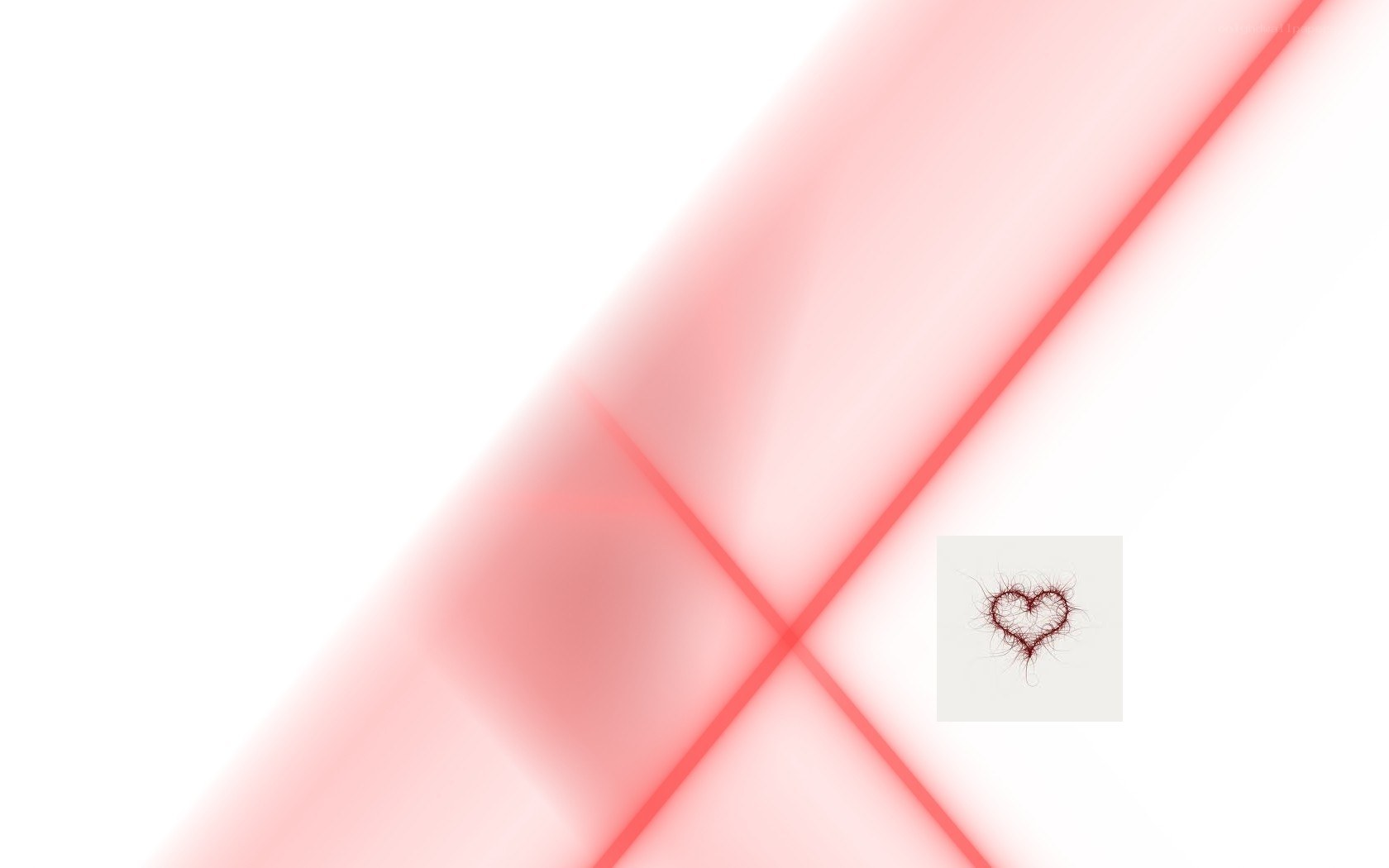Red light beams with heart