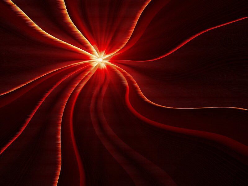 Red light burst abstract