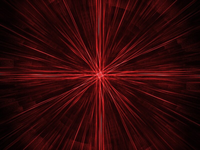 Red Light Burst — Dramatic, Abstract, Black