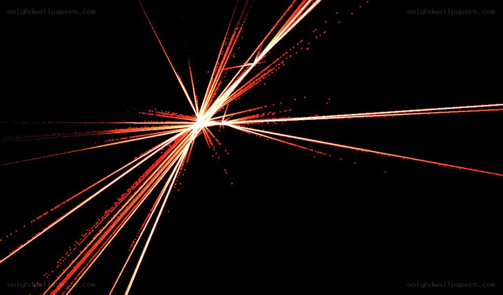 red light burst from center