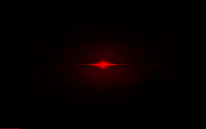 Red light burst on black