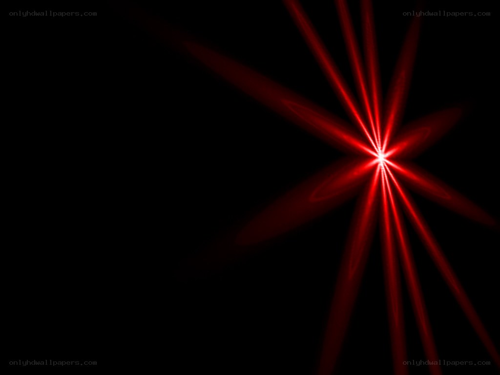 red light burst on black