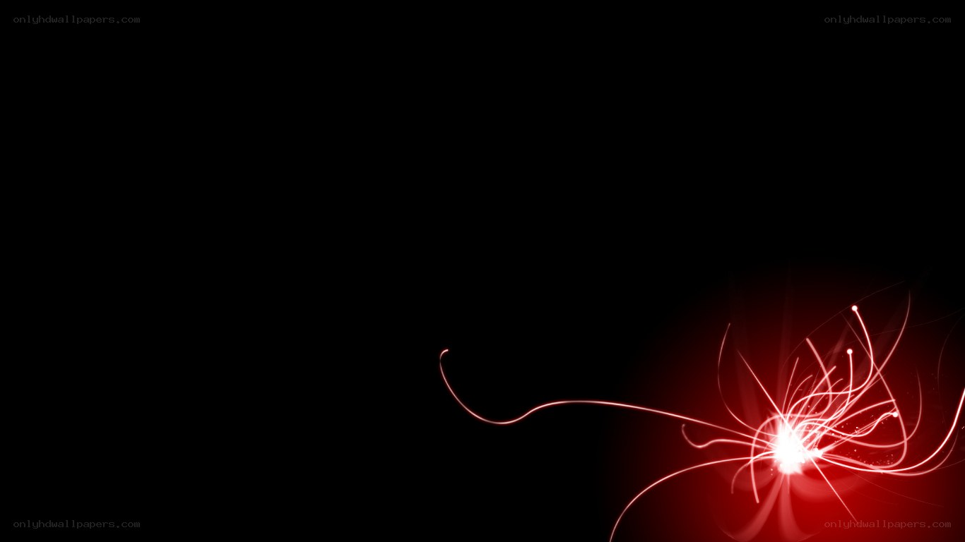 red light burst on black