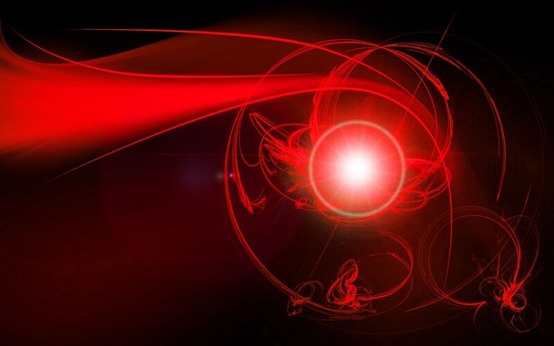 Red light energy abstract
