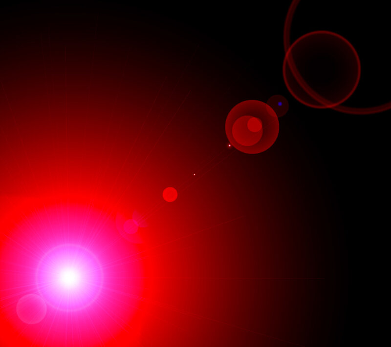 Red Light Flare Effect