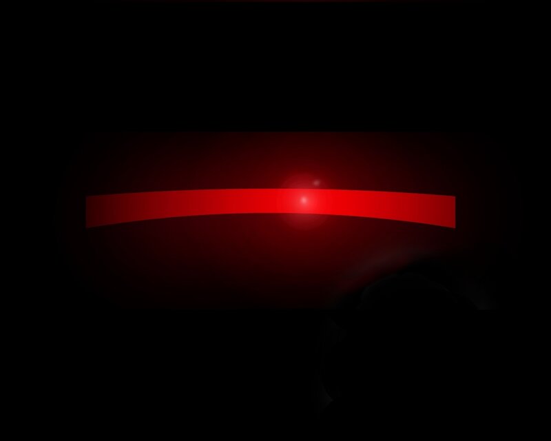 red light on black background