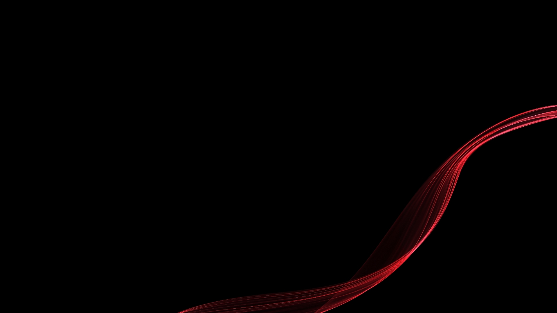 Red light streak on black background