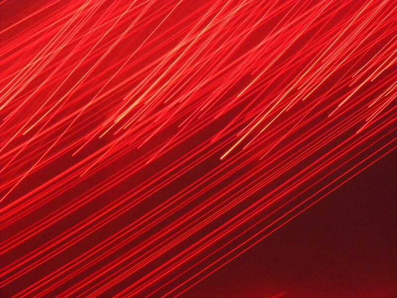 Red light streaks diagonal