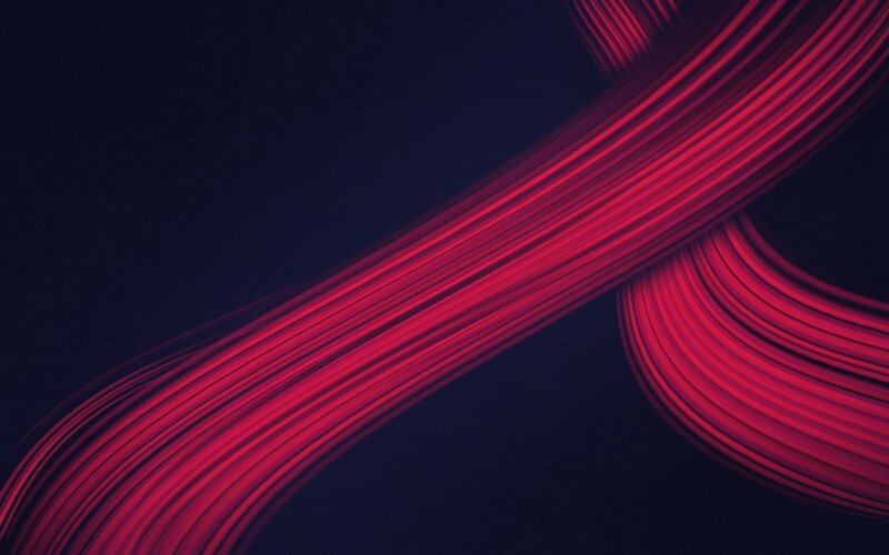 Red Light Streaks — Dynamic, Abstract, Lines, Curves