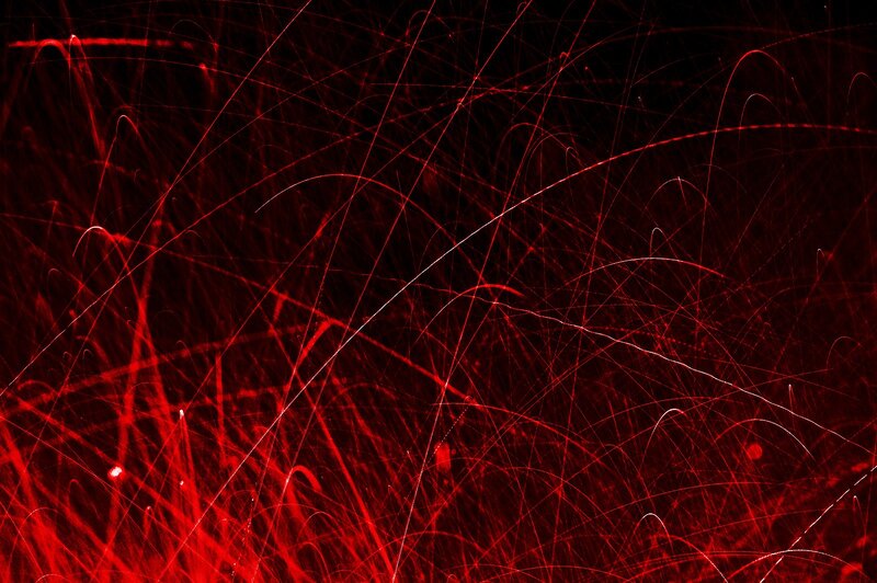 Red light streaks on black