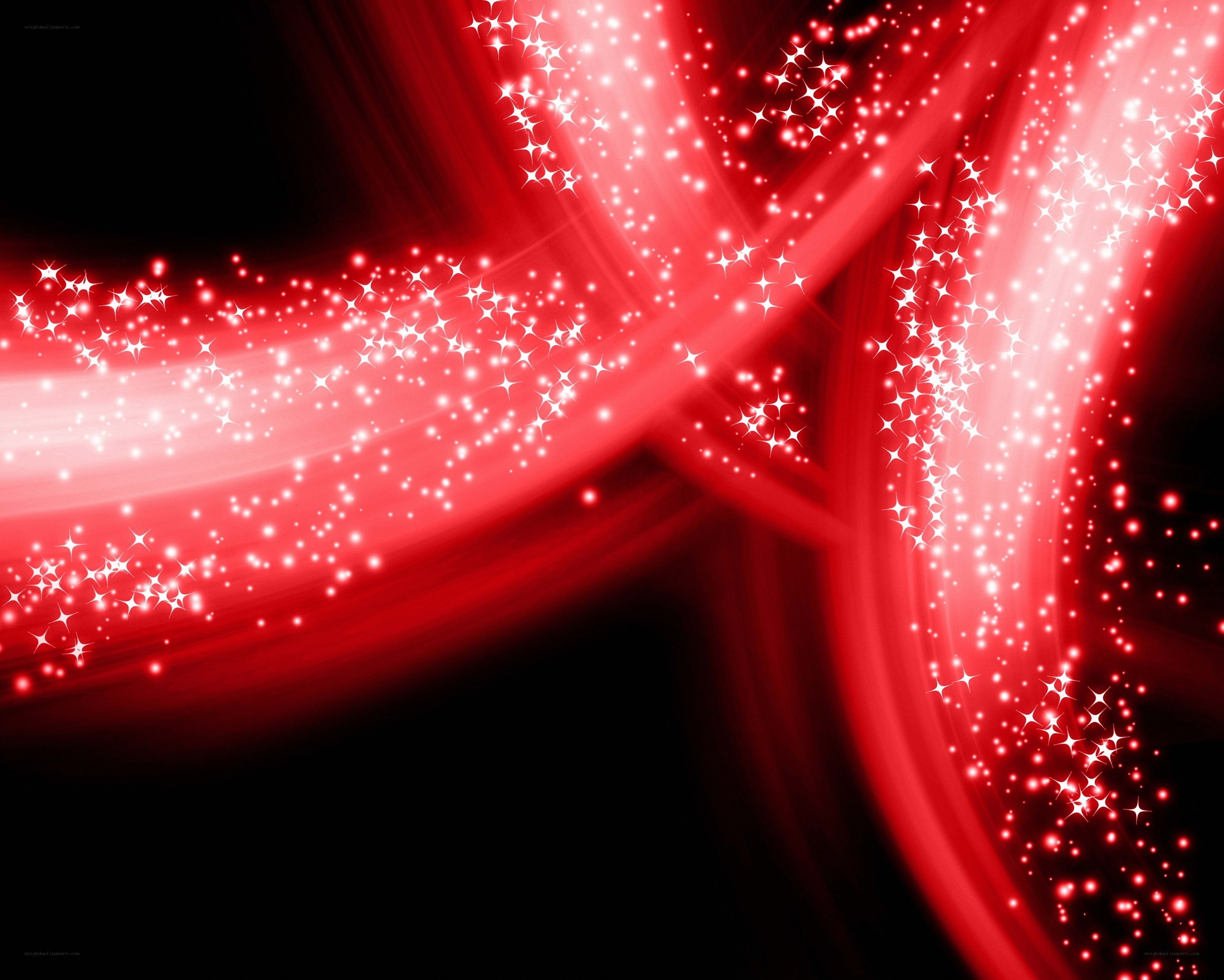 Red light streaks with sparkles
