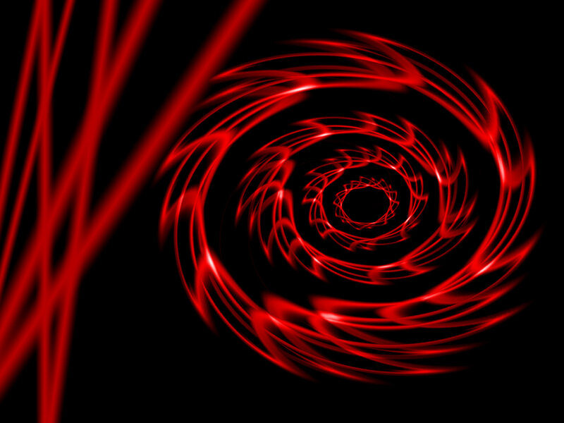 Red Light Swirl — Dynamic, Abstract