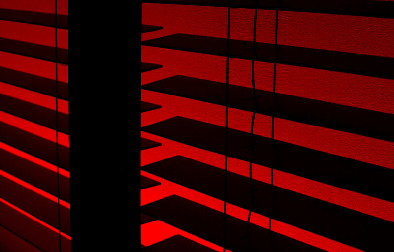 Red Light Through Blinds