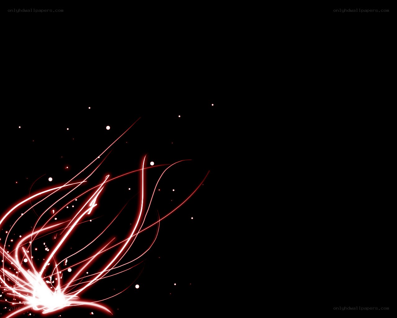 red light trails on black